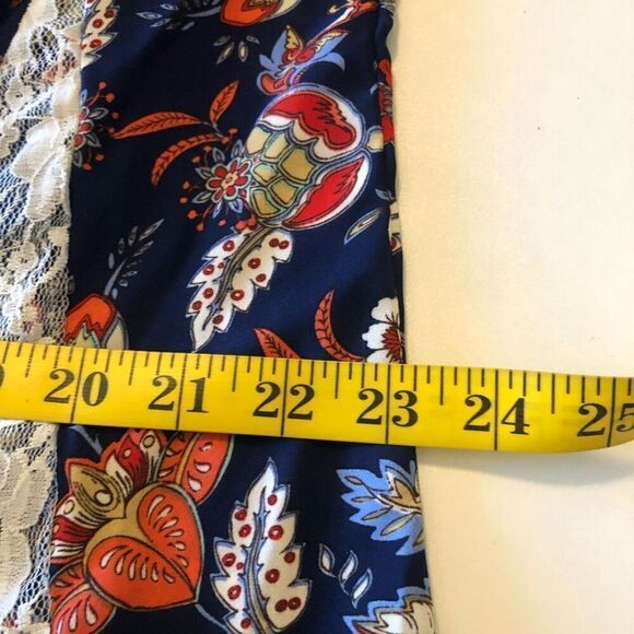 NEW Gypsan Lace Inset Kimono Style Top/jacket Size S/M Boho, Gypsy, Hippie - Picture 8 of 10